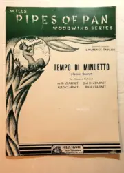 Tempo Di Minuetto for Clarinet Quartet by Alexandre Guilmant