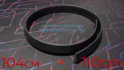 BMW E36 M3 110cm + 104cm Gurney Flap Set GT GT2 Clubsport LTW PTG Wing