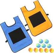 Boys and Girls Sticky Ball Vest Sets Outdoor Play Equipment Hand-Eye Coordination Toy Random