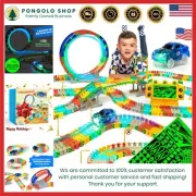 Exciting Glow in The Dark Car Kit - LED Race Car & 170 Customizable Pieces