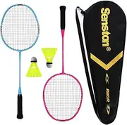 Senston Badminton Racket Set Badminton Racquets Kit Including 2 Racket/2 Shuttlecocks/1 Bag