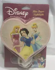 Vintage Disney Heart Princess Rice Paper Nightlight Dolly Inc. - New in Box