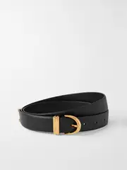 [KHAITE] KHAITE - Bambi Leather Belt - Black - M/L M/L Black