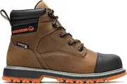 [WOLVERINE] Men's Floorhand Lx Cap Waterproof Steel Toe 6" Construction Boot