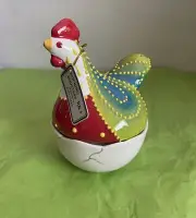 SALT & PEPPER Shakers Rocking Roosters GALLO Fiesta RARE Retired Comical