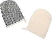 Healeved Exfoliating Bath Gloves Loofah Bath Spa Mittens Body Scrubber for Men Women Shower Mitt