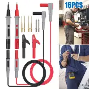 16-in-1 Multimeter Test Leads for Fluke Meter Electrical Alligator Probes Clip
