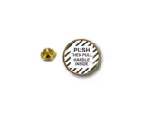 pins pin's flag badge metal lapel hat button biker biker push then pull pilot