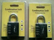 Salem Master Combination Security Lock 2 pack Black Toolbox Luggage Shed Strong