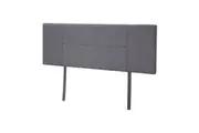 Linen Fabric Double Bed Headboard Bedhead - Grey