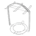 2X(Silver Plating Coffee Cup Hob Cup Dish Rack Can Most 6 Cups and Saucers9397