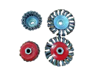 4 Pieces Metal Wire Grinder Brush Set