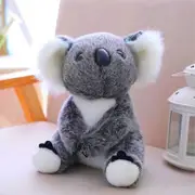 Yuzee Koala Bear Stuffed Plush Animal Simulation Koala Doll Toy Gift (Gray, 6.69inch)