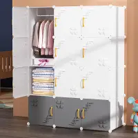 在飛比找蝦皮商城精選優惠-加厚簡易兒童衣櫃家用臥室現代簡約嬰兒寶寶掛衣櫥塑膠組裝收納櫃