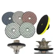 1" Full Ogee Bullnose Router Bit 16 DRY Polishing Pad stone travertine concrete