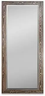 [Renditions Gallery] Full Body Mirror Dark Room Walnut Wooden Framed Large Standing Wall Mirror Farmhouse Boho Wall Mounted Decor for Bedroom Living Room Bathroom - 61"x25" LT07