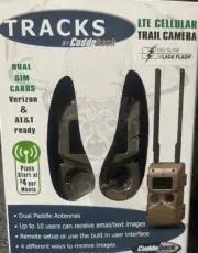 Cuddeback Tracks black flash Camera LTE cellular Trail Camera WITH FREE SD CARD