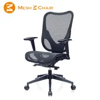 在飛比找PChome24h購物優惠-【Mesh 3 Chair】華爾滋人體工學網椅-無頭枕(酷黑