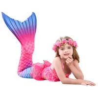 在飛比找蝦皮購物優惠-2022夏季 兒童美人魚泳衣 女孩公主裙 美人魚洋裝 美人魚