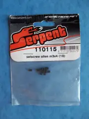 GENUINE SERPENT 110115 SETSCREWS ALLEN M3X4 (10) NIP