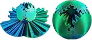 Pack of 2 3D Gear Ball, 6.5 cm 3D Printed Gear Ball, Anti-Stress Toy, Rotating Gear Ball, Gear Sphere The Steampunk Whirling Wonder Fidget Gear Ball, for Children and Friends