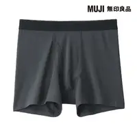在飛比找momo購物網優惠-【MUJI 無印良品】男柔滑前開拳擊內褲(共7色)