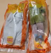 2 1996 Burger King Hunchback of Notre Dame Hugo Quasimodo Plush New Sealed