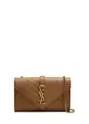 Saint Laurent Small Envelope $2650 Old Oil Leather Shoulder Bag New & Authentic