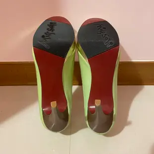 專櫃品牌Miss Sofi 青蘋果色高跟鞋 (37號)