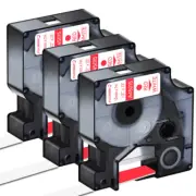 Compatible Label Maker Tape 45015 S0720550 1/2" for Dymo D1 LabelManager 3 Packs