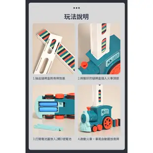 【i-Smart】Domino多米諾骨牌電動小火車80片(益智玩具 鍛鍊腦力開發和手眼協調)換購品 商城旗艦館