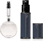 AB00DB Atomizer Perfume Muilsae Portable Perfume Sprayer No Leak Leather Refill Mini Bottom Fill for Women Men Travel Gift Portable Push Type 5ml (Dark Blue)