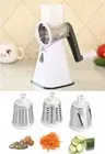 OBOKING Multifunction Vegetable Food Manual Rotary Grater Chopper Slicer 3x Drum