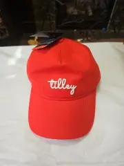 Rare Tilley Red Wool Baseball Cap/ Hat NEW With Tags Size L/ XL