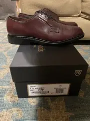$695 Allen Edmonds LEEDS SHELL CORDOVAN Derby Sz 9 2E 9591