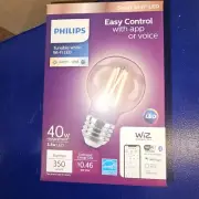 Case of 24 - Philips Smart Bulb LED 40W Dimmable Wi-Fi Wiz Connected Light (P)