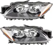 2pcs A pair Compatible For Mazda CX-7 CX7 2007-2014 Front Bumper Headlight Headlamp Head Light Head Lamp(1Pair Xenon)