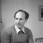 Painter Alfred Sidler Lucerne ca 1955 Switzerland Historic Old Photo 1
