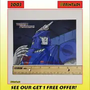 2003 Blurr Large Transformers Animation Art Cel Card!