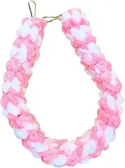 Yajuyi Pet Swing Rope for Climbing Fun with Ferrets and Budgies, Pink White