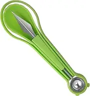Fruit Scooper and Baller - Stainless Steel Fruit Pulp Separator,Double Sides Vegetable Corer Orange Peeler Gadgets for Kitchen