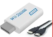 ROÉKO Wii to HDMI Converter Adapter with Hdmi Cable Connect Wii Console to HDMI Display in 1080p Output Video with 3.5mm Audio Supports All Wii Display Modes