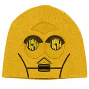 Star Wars C3PO Beanie - Knitten Woven - Warm - Winter Hat