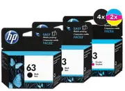 HP 63 Ink Cartridge Value Pack - Includes: [4 x Black, 2 x Tri-Colour]