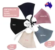 Mulberry Silk Washable Reusable DOUBLE LAYER Adult Face Mask Masks Filter AUS