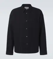 [Frame] Frame Waffle-knit shirt UK 16 black
