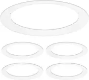 4 Pack White Goof Trim Ring for 5/6 Inch Recessed Lights and Ceiling Li