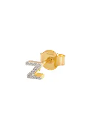 Missoma Z Initial 18kt Gold-plated Single Stud Earring - One Size One Size