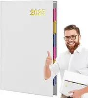 Calendar Notebook | Business Notebook,Waterproof A5 Calendar Notebook 2025 Thick Paper Home School Supplies for Students