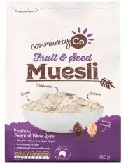 Community Co Fruit & Seed Muesli 750gm x 6